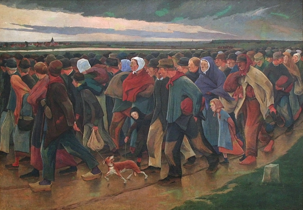 Eugene Laermans, Landverhuizers, 1896. Koninklijk Museum voor Schone Kunsten Antwerpen