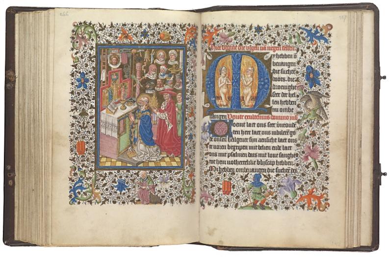 Getijdenboek van de Utrechtse familie Lochorst (?), ca. 1460, collectie Huis van het boek, Den Haag, Ms. MMW 10 F 50, ff. 147v-148r
