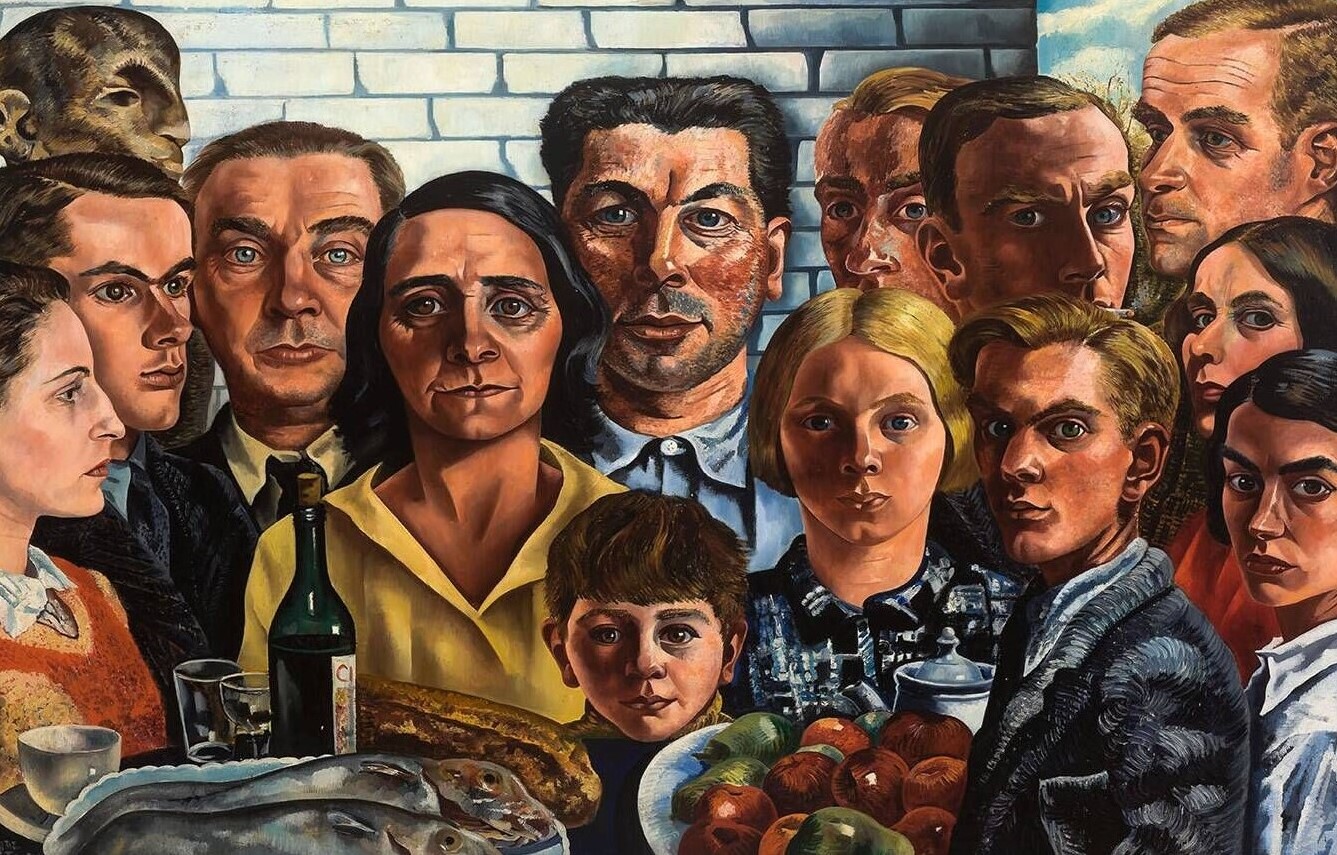 Charley Toorop, De maaltijd der vrienden, 1932-1933, Museum Boijmans Van Beuningen 