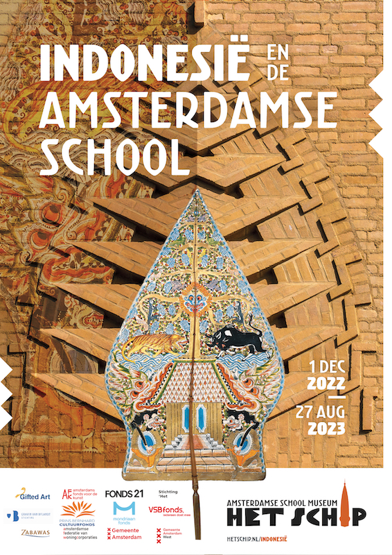 Campagnebeeld Indonesië en de Amsterdamse School - foto metselwerk Marcel Westhoff, ontwerp Max Schulze