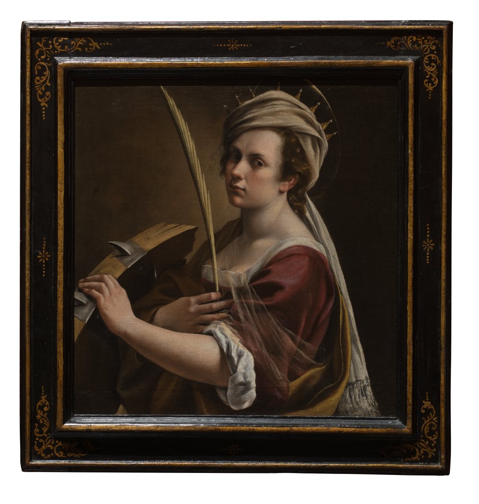 Artemisia Gentileschi, Self Portrait as Saint Catherine of Alexandria,  1615-17, the National Gallery in Londen