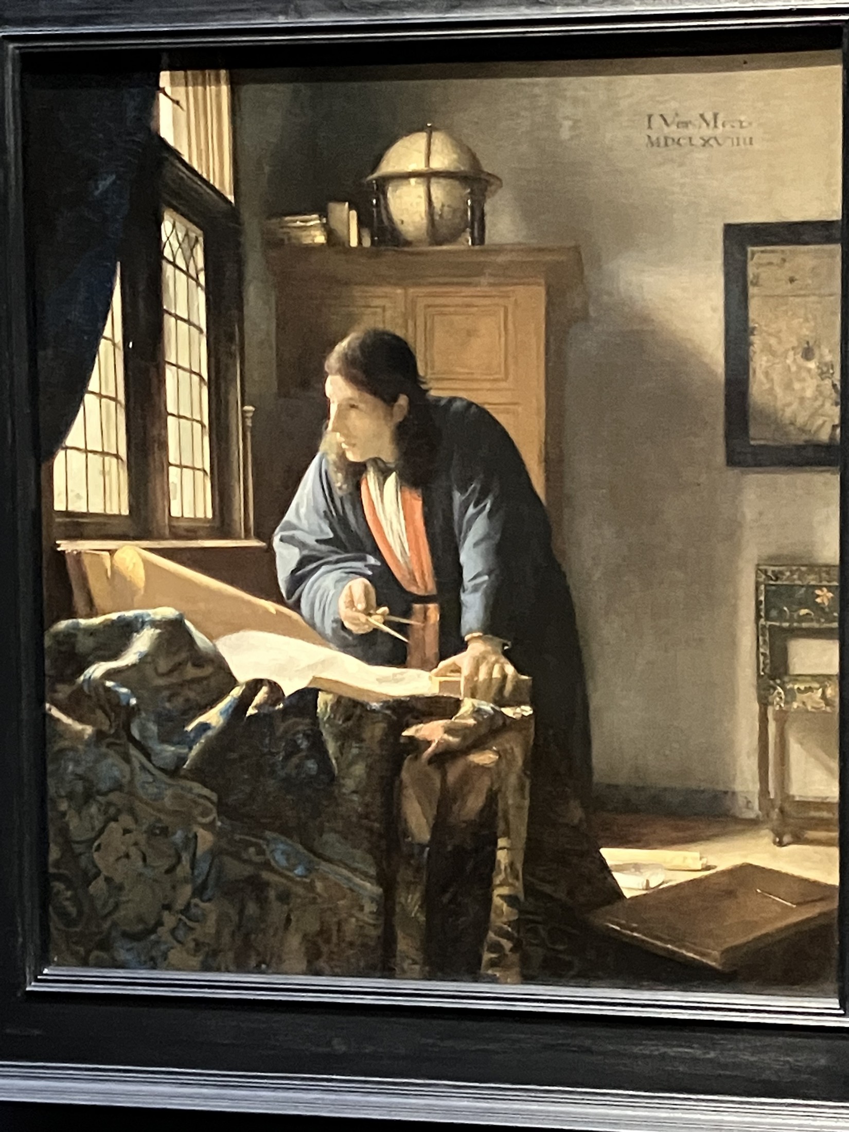 Johannes Vermeer, De Geograaf (1668-1669), olieverf op doek, Städel Museum in Frankfurt am Main