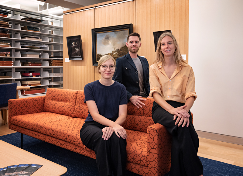 The 2022–23 CNA Research Fellows. Left to right: Emily Hirsch, Braden Lee Scott, Aagje Lybeer