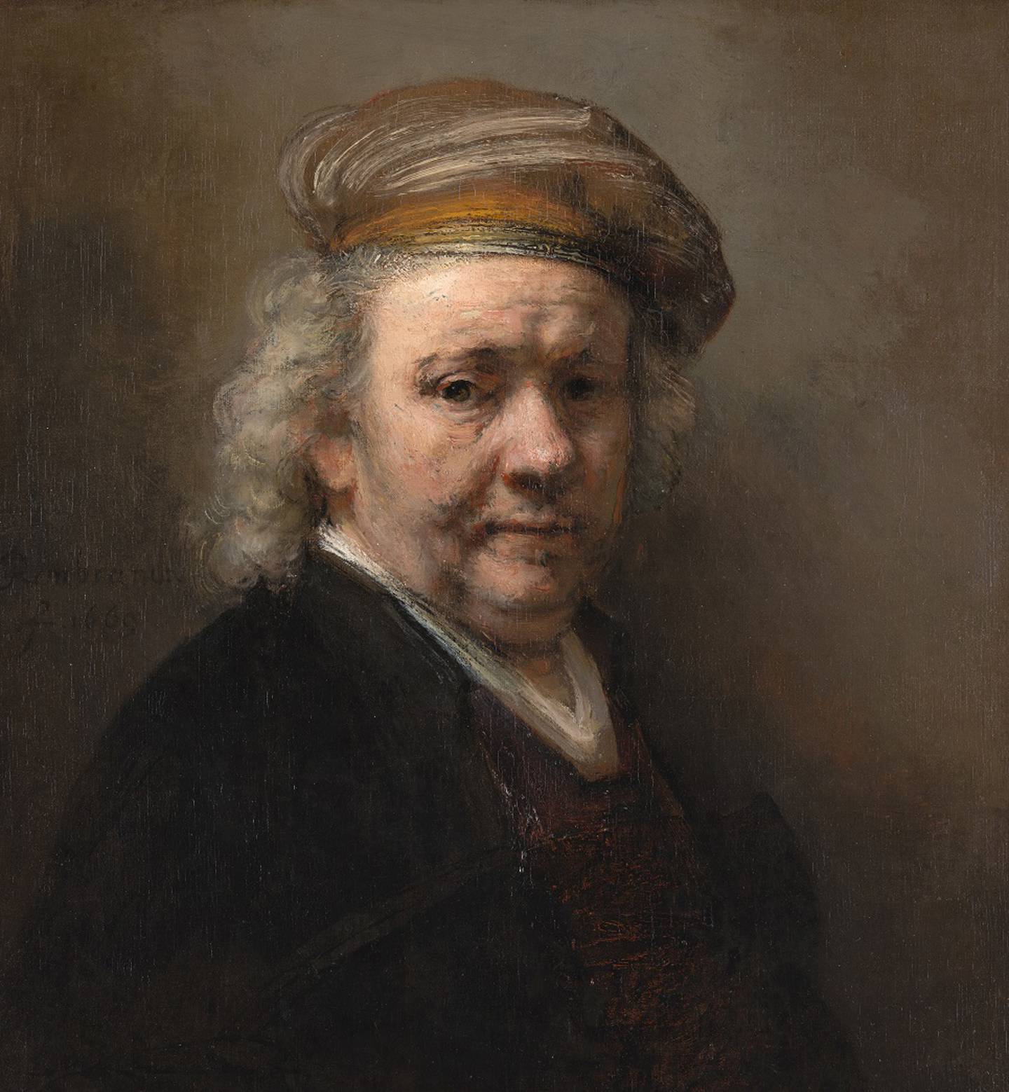Rembrandt van Rijn (Leiden 1606 - 1669 Amsterdam), Zelfportret, 1669, Mauritshuis, Den Haag