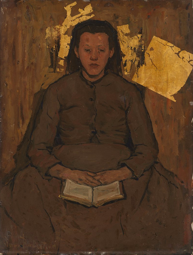 Suze Robertson, Pietje – Lezend meisje, circa 1898, particuliere collectie