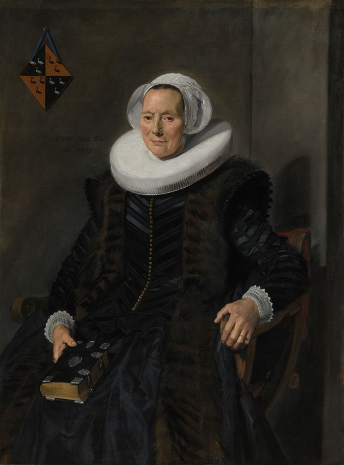 Beeld masterscriptie Femke Valkhoff, Frans Hals, Portret Maritge Vooght, 1639, Rijksmuseum, Out of the Shadows: An Interdisciplinary Research into the Agency of Seventeenth Century Haarlem Brewsters within their Family, the Brewery/Portraits Commissioned