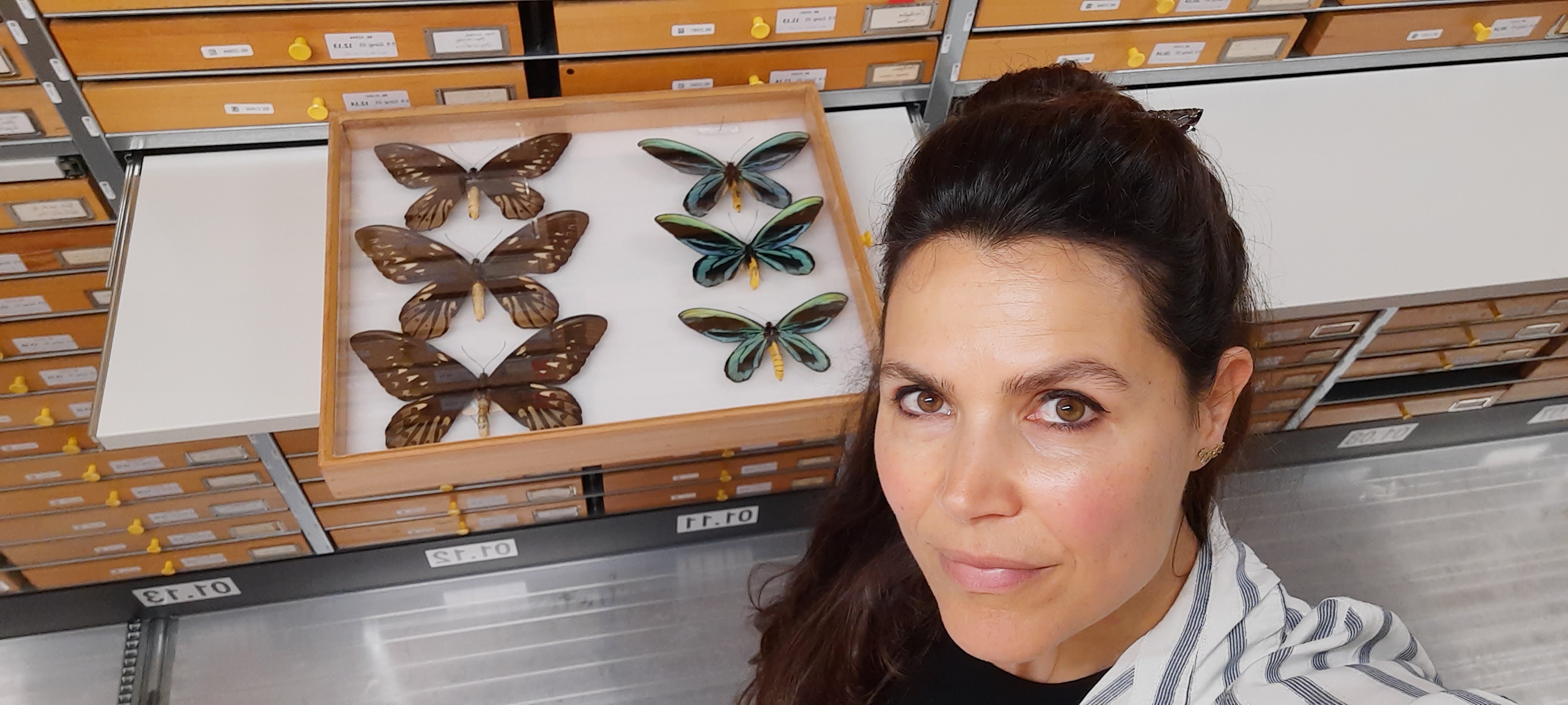 Monica Guimarães Cruz, bioloog en etholoog, werkzaam als coördinator Papillottenproject bij Naturalis